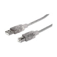 EAN 0766623345408 - Manhattan 345408 cable USB USB 2.0 5 m USB A Plata imagen 1