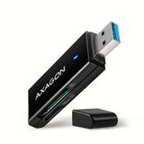Lector De Tarjetas Interno Axagon Cre-S2n Usb-A 3.2 Gen 1, Sd, Microsd - Negro