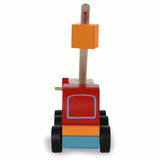 Jamara Juguete De Madera Kidiwood Juego Enchufable Grúa Móvil Colorido 3+