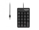 Teclado Numerico Delock 12108 Usb Type-C 19 Teclas Negro