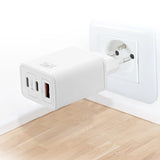 Tnb Cargador Gan Charger 2 Usb-C  Power Delivery + 1 Usb-A 65w - White
