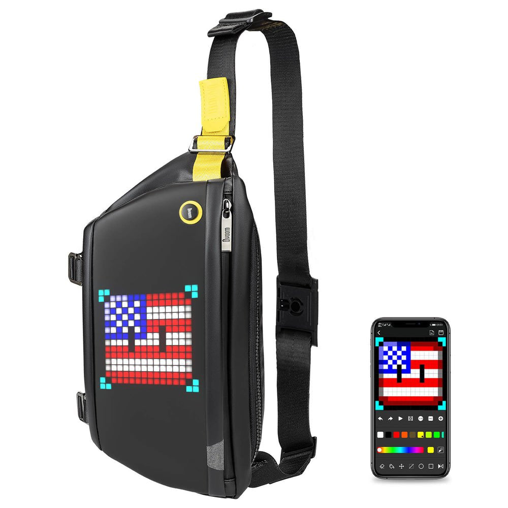 Riñonera Divoom Pixoo Pixel Display Personalizable Led Negro