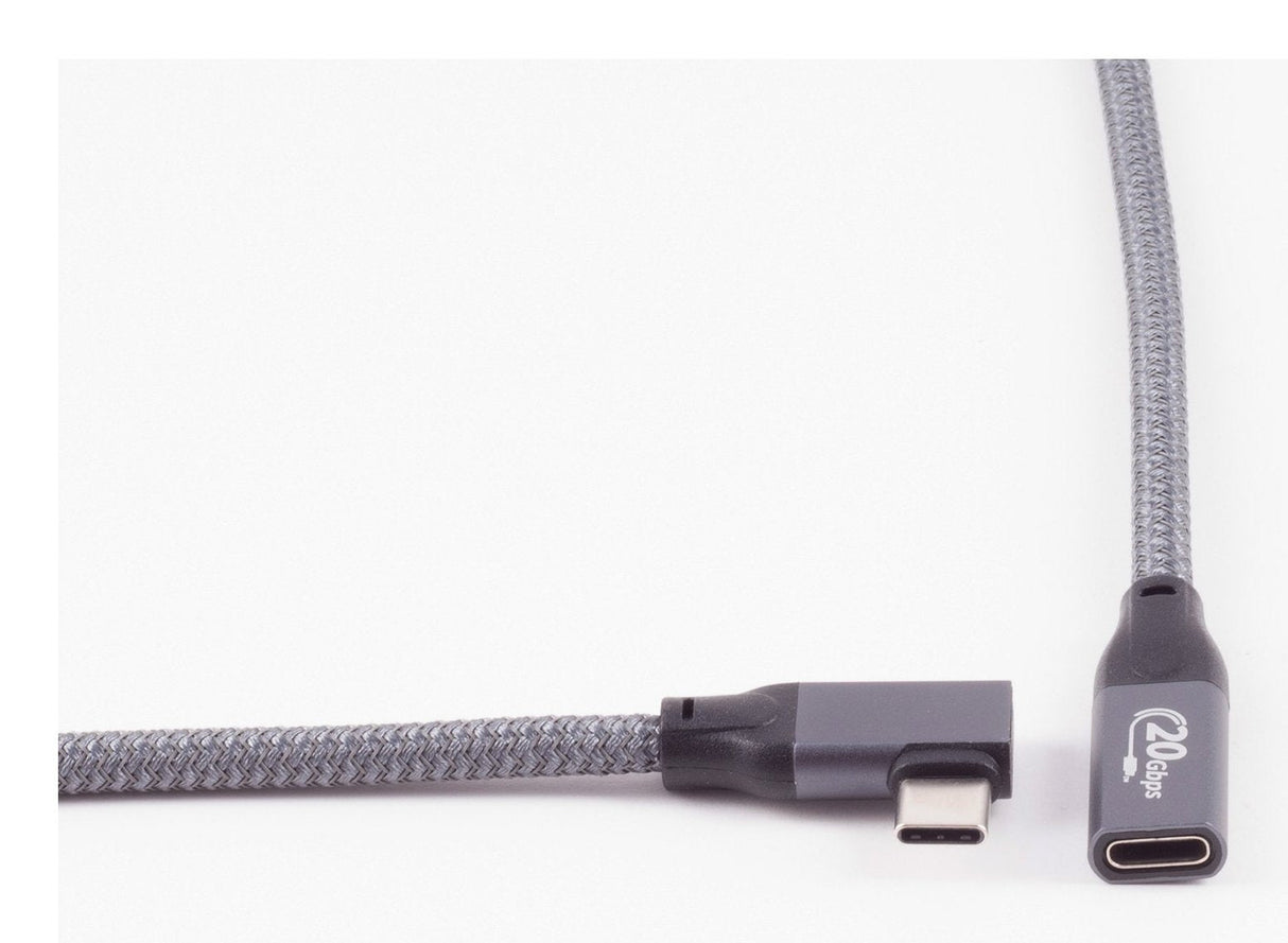 Shiverpeaks Usb-C Verlängerungscable 3.2 90° Pro 0,25m