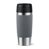 Taza Térmica Emsa Travel Mug  Clásica Gris/Acero Inoxidable, 0,36 Litros N2020500