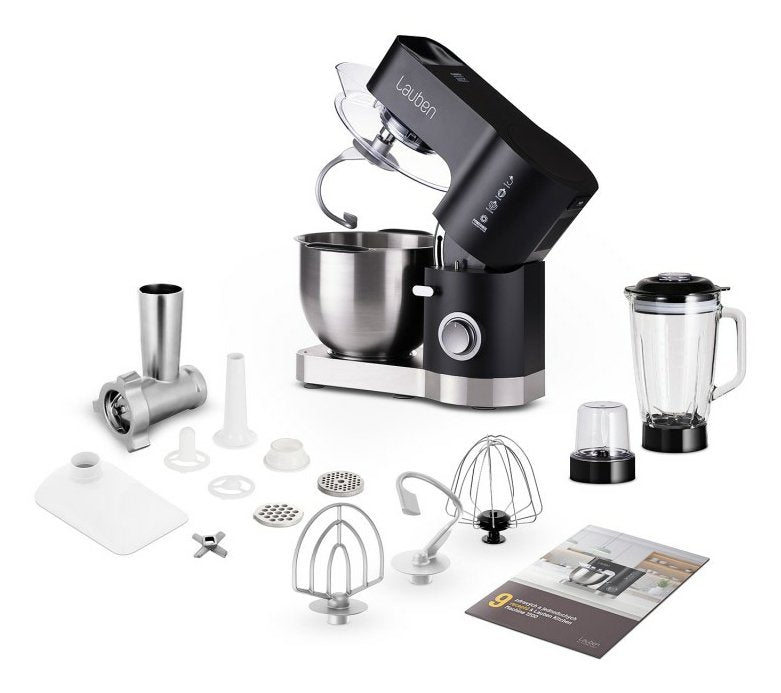 Robot De Cocina Lauben Lbnkm1200bc 1200 W 5,5 L Negro, Acero Inoxidable