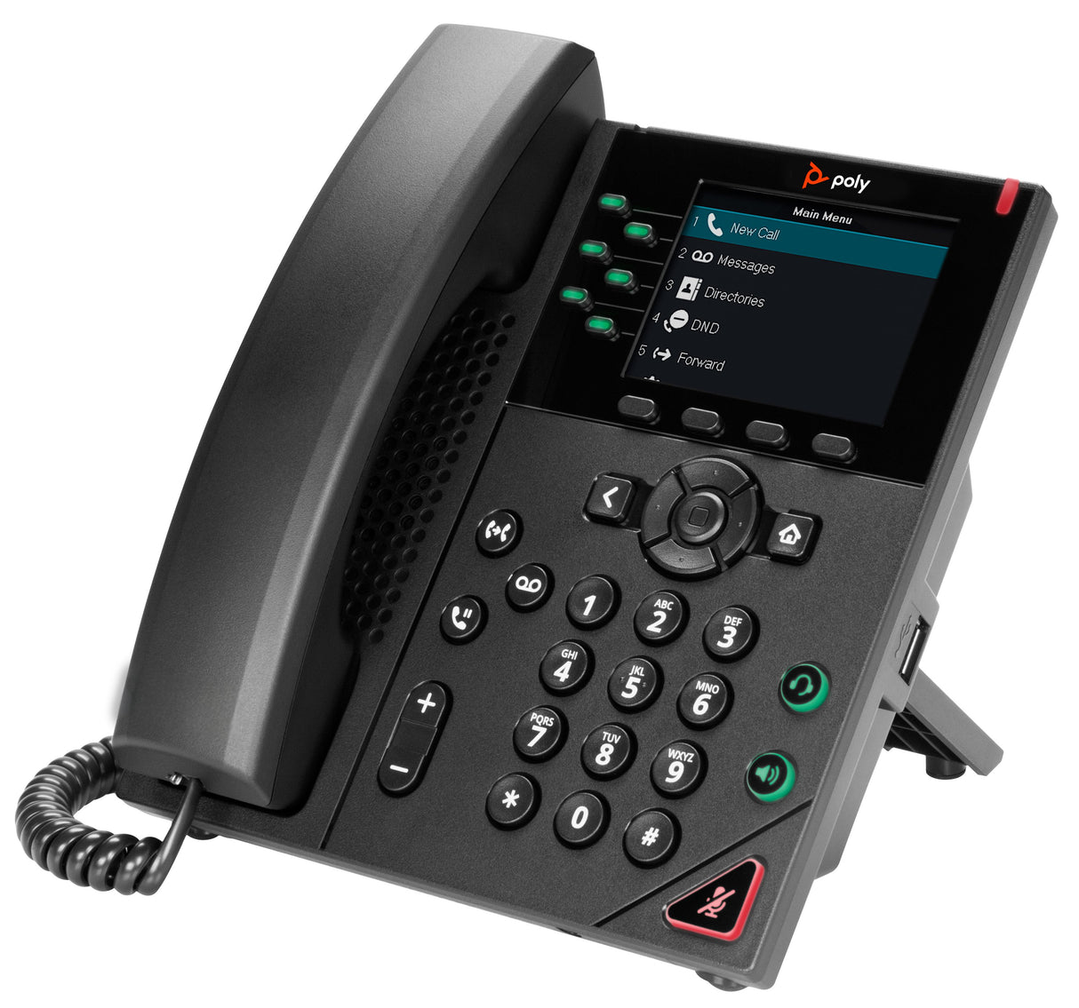 EAN 0196188445402 - HP Poly VVX 350 6-Line IP Phone and PoE-enabled teléfono IP Negro LCD imagen 3