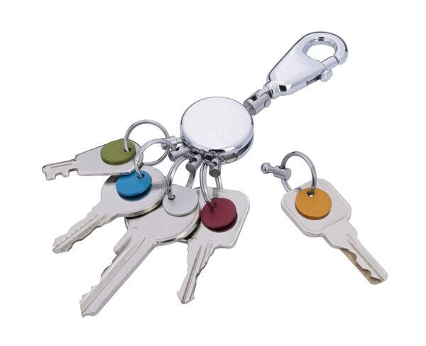 Llavero Troika Patent/Colour De Anilla Multicolor, Plata