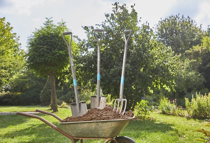 Gardena 17000-20 Natureline Pala Madera / Turquesa, 117cm