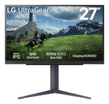 Monitor Lg 27" 27gs85qx-B Ultragear Gaming Wqhd Hdmi Dp Ips 16:9