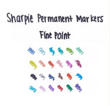 Sharpie Fine Point Marcador Permanente Rojo Punta Fina