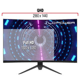EAN 4260070129360 - LC-Power LC-M32-QHD-165-C-V2 pantalla para PC 80 cm (31.5") 2560 x 1440 Pixeles Quad HD LCD Negro imagen 3