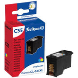Tinta Pelikan Canon C55 Cl541xl Tricolor Remanufactured