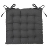 Cojin Para Silla Estilo Galleta Color Gris Oscuro 38x38cm