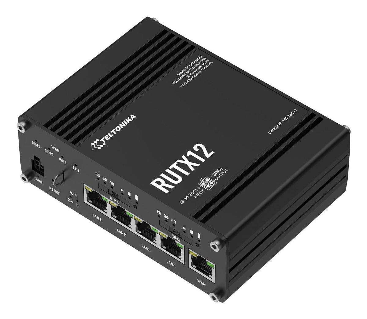 Teltonika Networks Rutx12 Dual Sim Dual 4g Lte Azultooth Router Esim Version