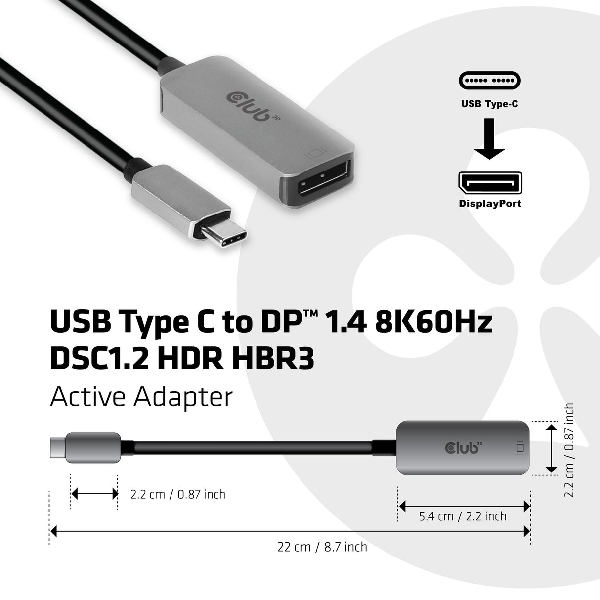 EAN 8719214471460 - CLUB3D CAC-1567 Adaptador gráfico USB 7680 x 4320 Pixeles Negro, Plata imagen 3