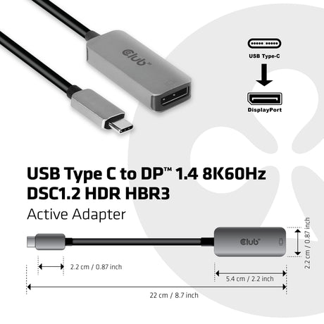 EAN 8719214471460 - CLUB3D CAC-1567 Adaptador gráfico USB 7680 x 4320 Pixeles Negro, Plata imagen 3