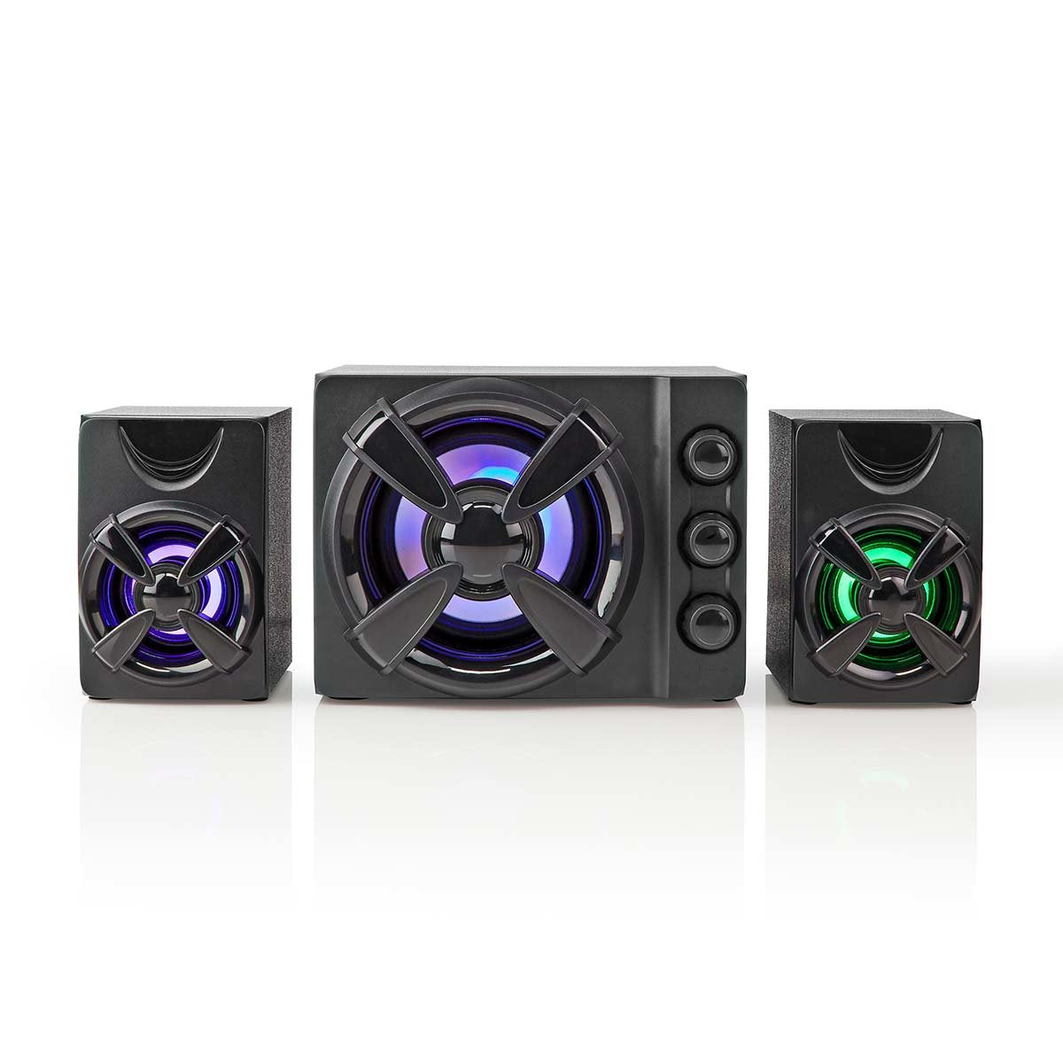 Nedis Altavoces  Gaming Altavoz: 2.1 Alimentado Por Usb 3.5 Mm Macho 33 W Led
