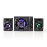 Nedis Altavoces  Gaming Altavoz: 2.1 Alimentado Por Usb 3.5 Mm Macho 33 W Led