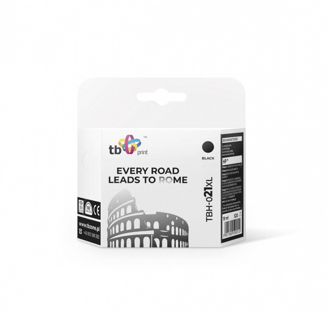 %Ink For Hp Nr 21-C9351  Tbh-021xl Bk Ref.
