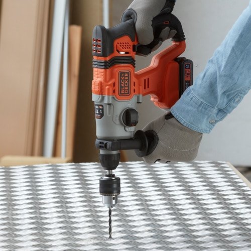 Martillo Combinado Inalámbrico  Black+Decker -Bcd900e2k, 18 Voltios, Martillo Perforador Bcd900e2k-Qw