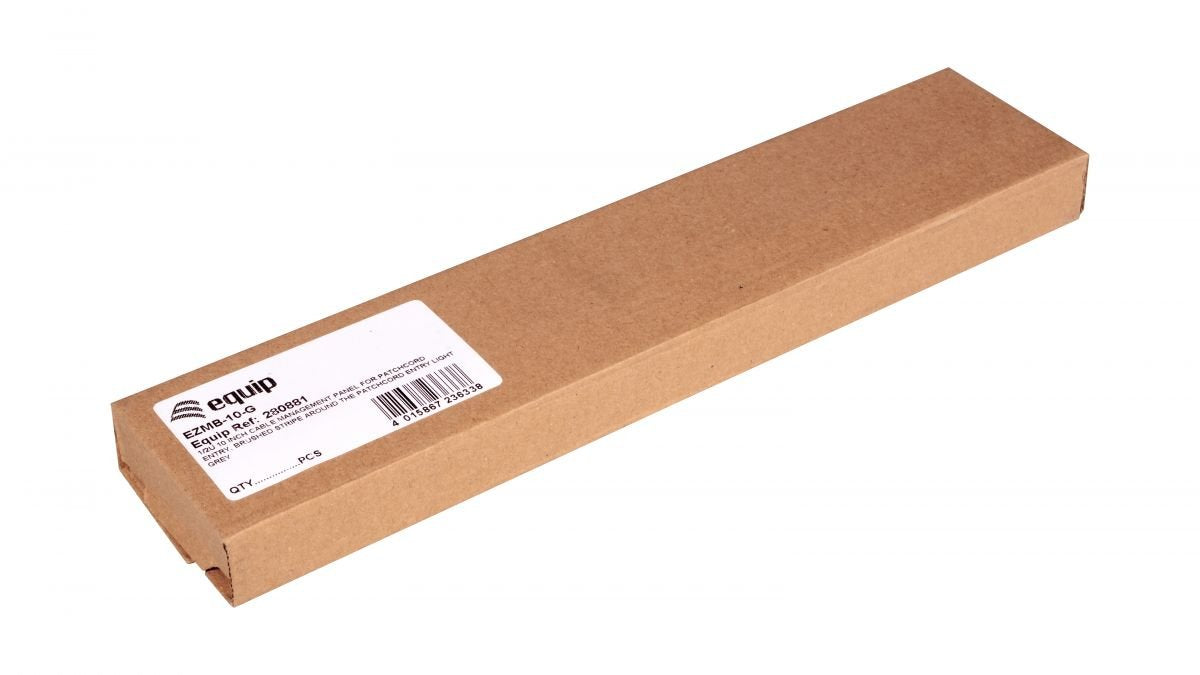 Equip 10" Cabledurchführung Con Bürmeneinsatz, 1u Gris