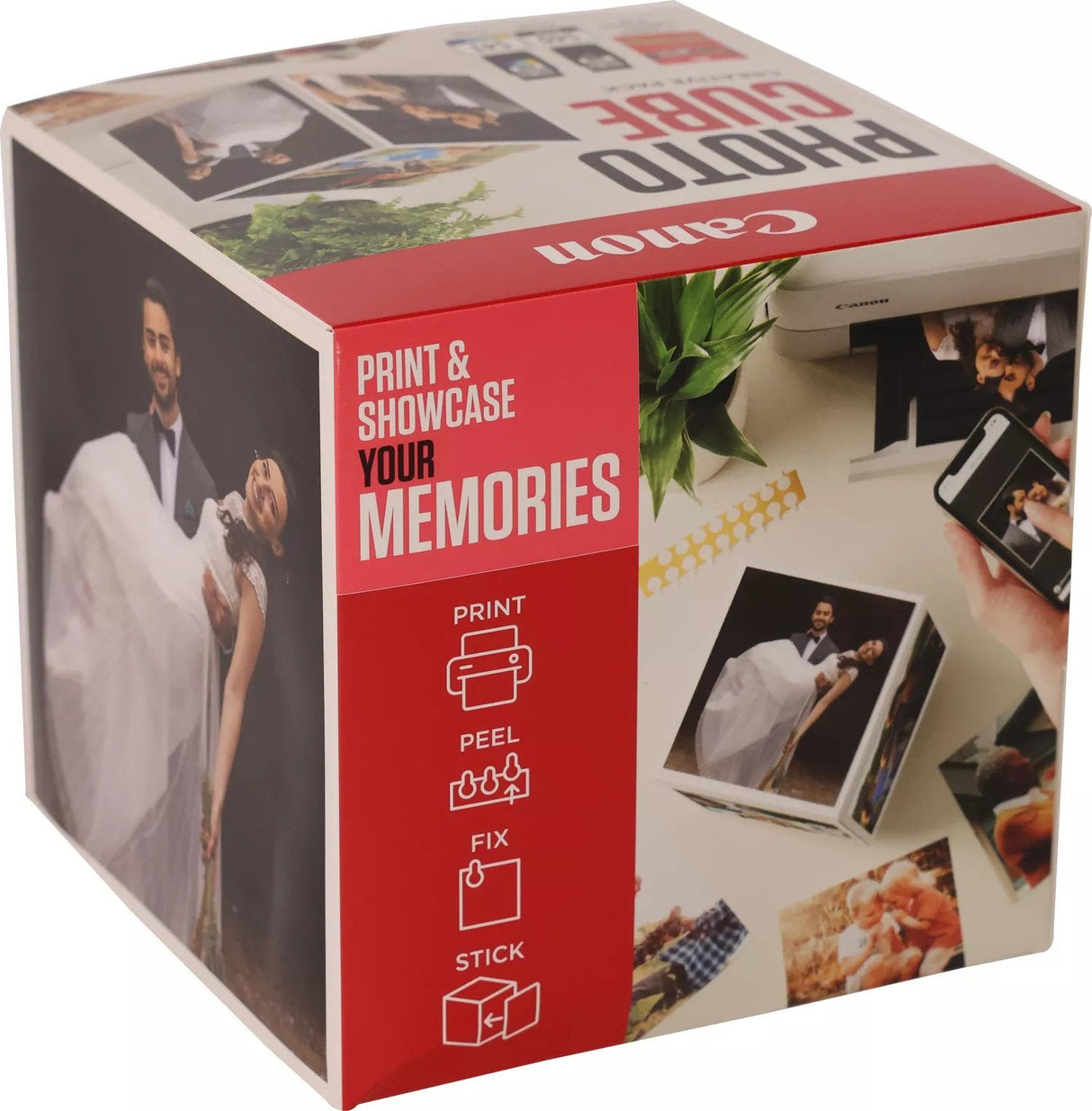Cartucho Canon Pg 540 Cl 541 Photo Cube + Photo Paper Plus Glossy Ii 40 Hojas Pack Pink