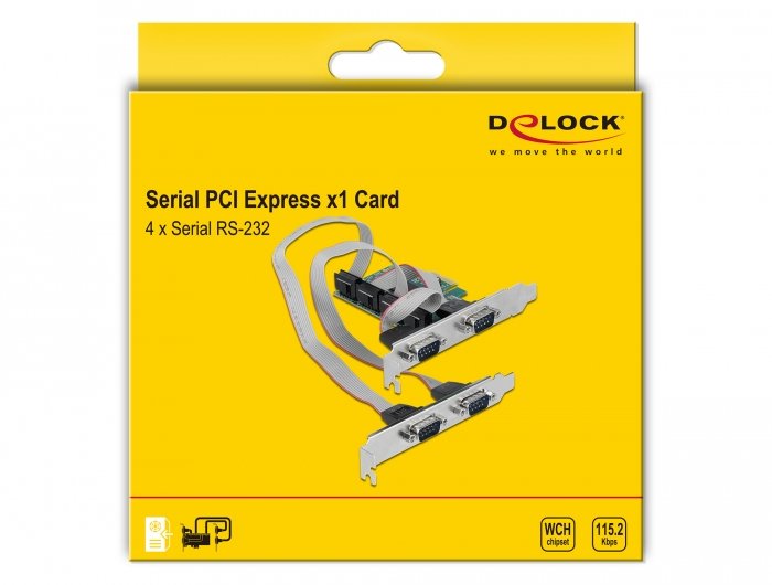Delock Tarjeta Pci Express --> 4 X Serie Rs-232