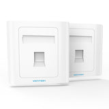 Placa De Pared Tipo 86 Vention Ifcw0 4 Puertos Rj45