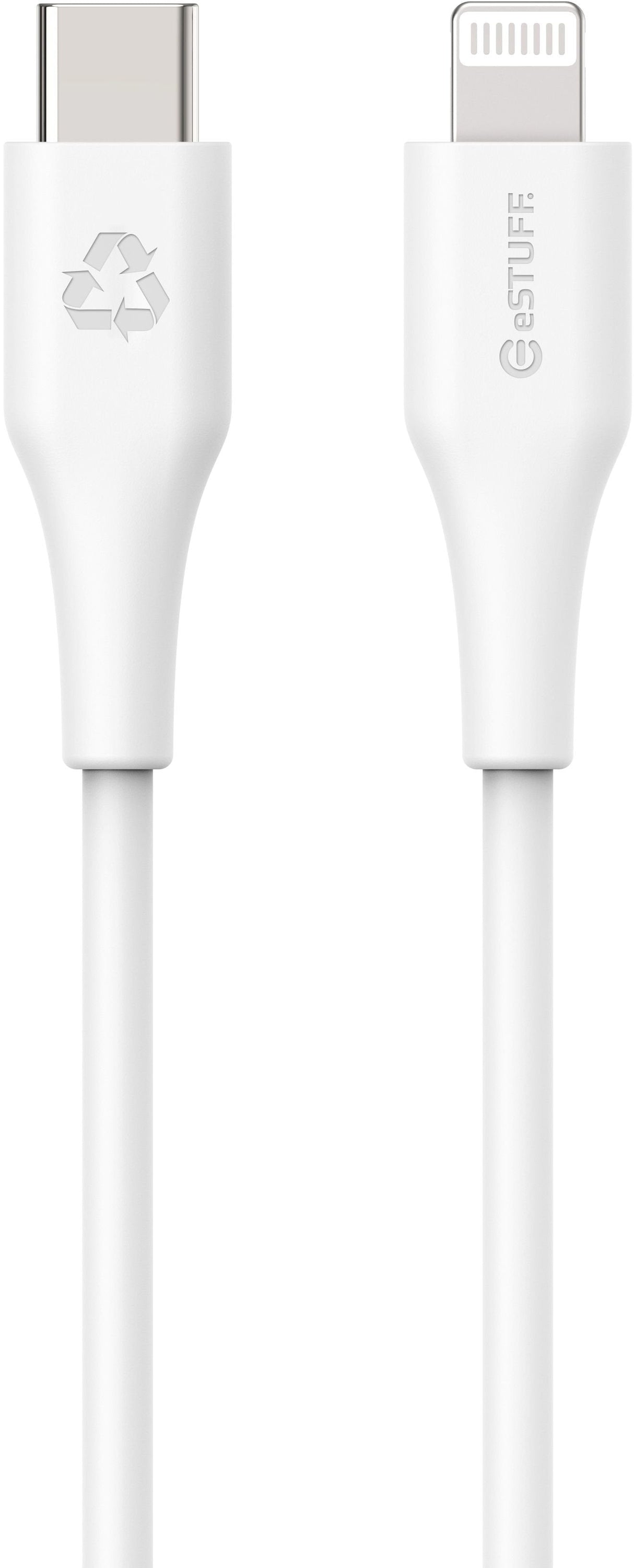 Infinite Usb-C To Lightning - Cable Mfi 2m White. Recycled - Plastic. Super Soft - Warranty: 60m