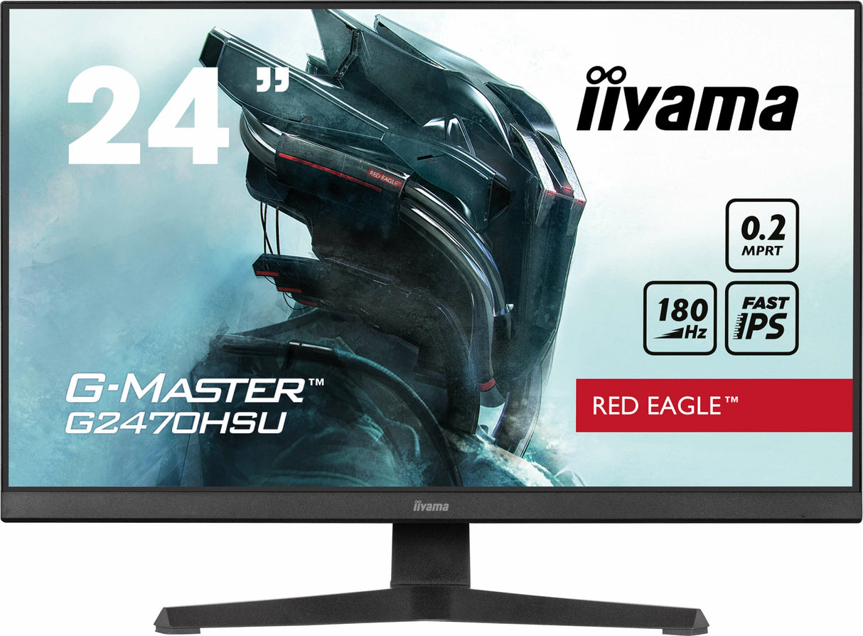 Monitor Iiyama 60.5cm 24" G2470hsu-B6 16:9 Hdmi+Dp+Usb Ips Bl.