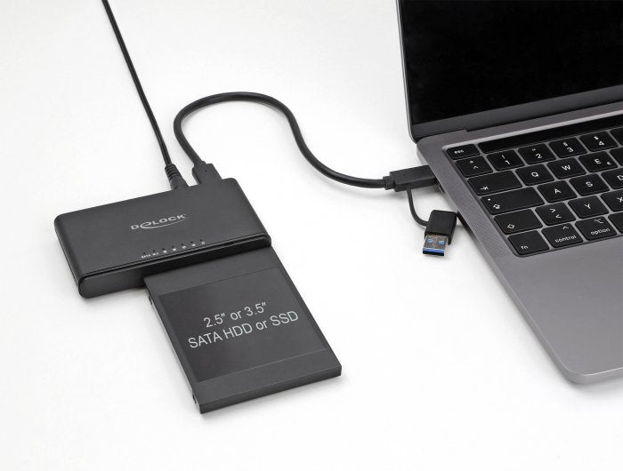 Usb Type-C Konverter Für 1 X M.2 Nvme Ssd + 1 X Sata Ssd   Hdd Mit Klon Funktion