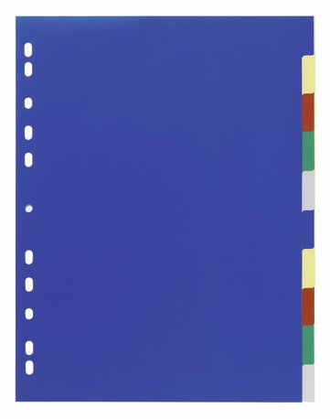 EAN 4005546600536 - Durable 6747-27 Separador numérico con pestaña Polipropileno (PP) Azul imagen 1