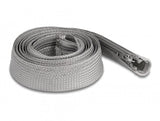 Geflechtschlauch Mit Reissverschluss Hitzebeständig 2 M X 30 Mm Grau