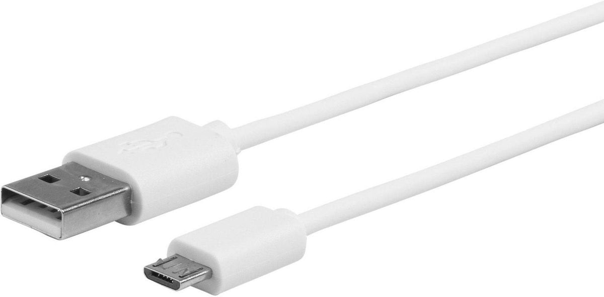 Estuff Es603007 Cable Usb Usb 2.0 1 M Usb A Micro-Usb B Blanco