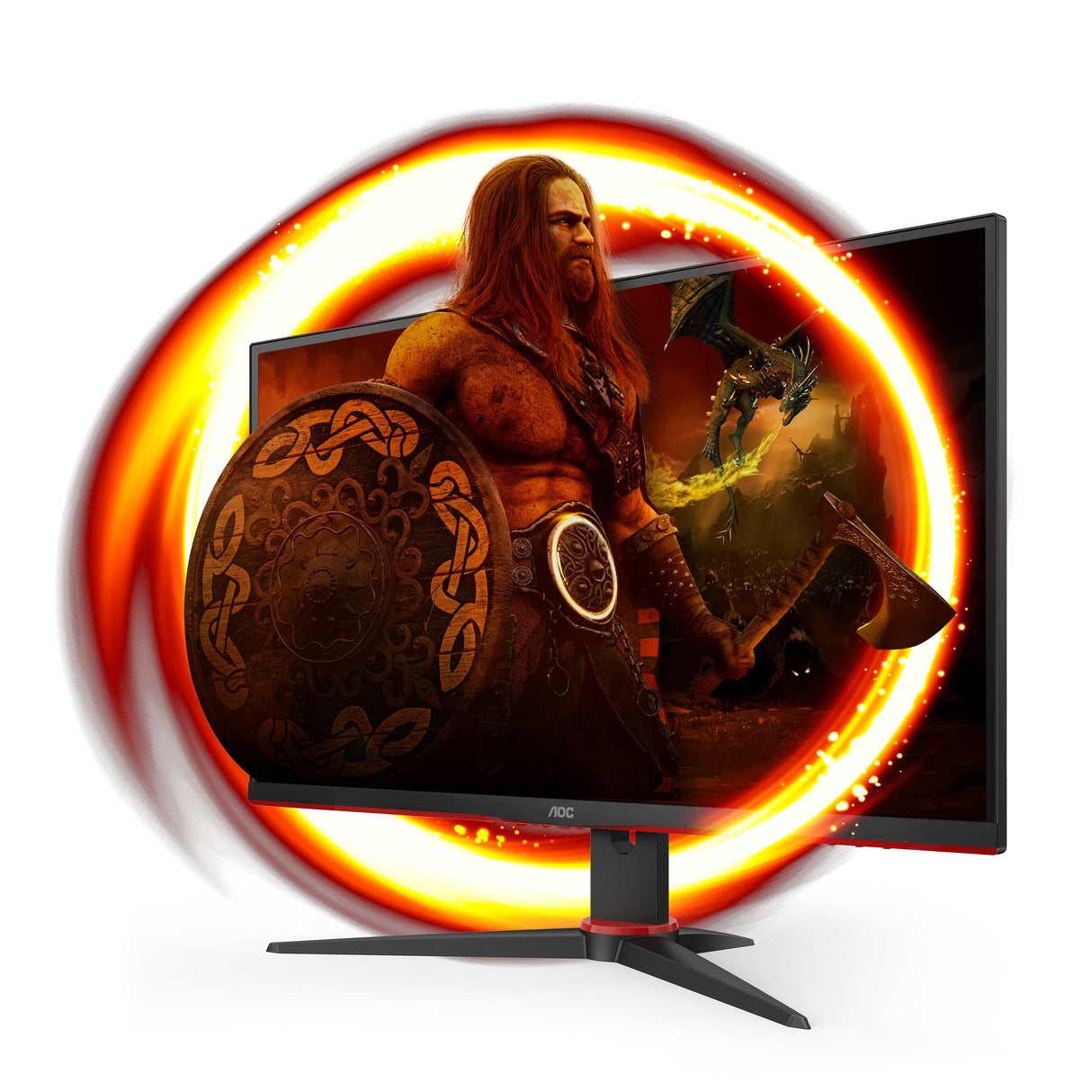 EAN 4038986180825 - AOC G2 Q27G2E/BK pantalla para PC 68,6 cm (27") 2560 x 1440 Pixeles Quad HD Negro, Rojo imagen 2