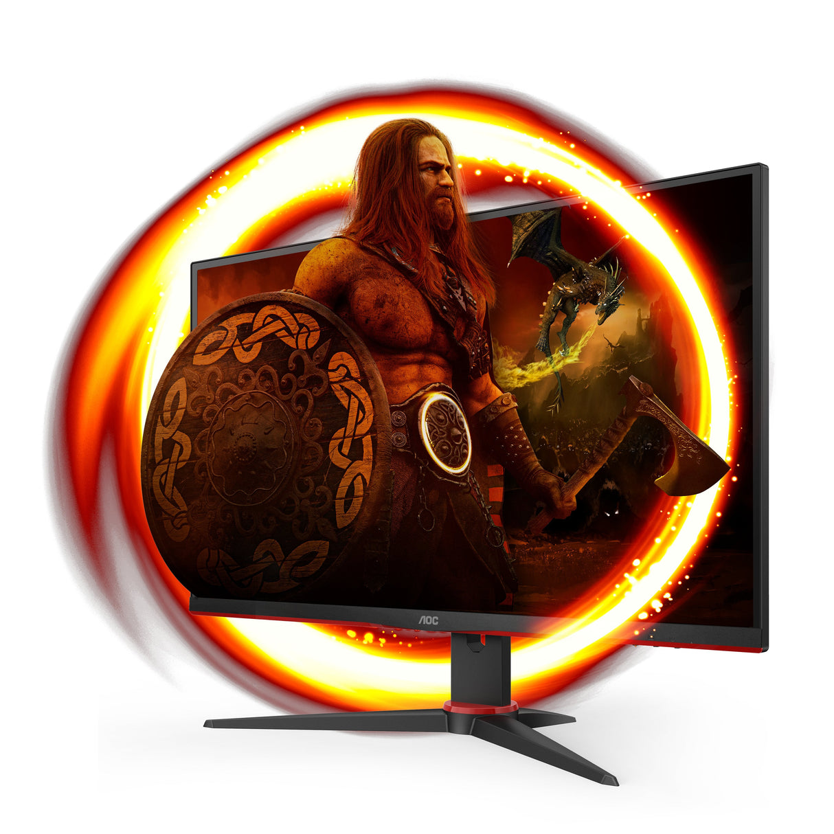 EAN 4038986180825 - AOC G2 Q27G2E/BK pantalla para PC 68,6 cm (27") 2560 x 1440 Pixeles Quad HD Negro, Rojo imagen 2