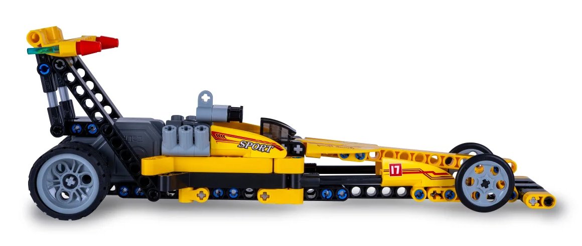 Jamara Cada Drag Racing 1:24 Bricks Amarillo