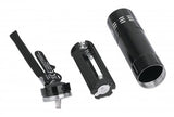 Linterna Led De Aluminio - 3 Piezas Salida Brillante De 45 Lúmenes, Nueve Led, Formato Compacto, Tres Antorchas, Negro