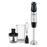 Tefal Blender Quickchef 3-In-1 Hb656838 Batidora De Mano, 1000 W, Número De Velocidades 20, Modo Turbo, Picadora, Negro