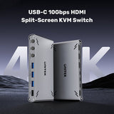 EAN 4894160058133 - UNITEK D1118AGY01-EU interruptor KVM Gris imagen 3