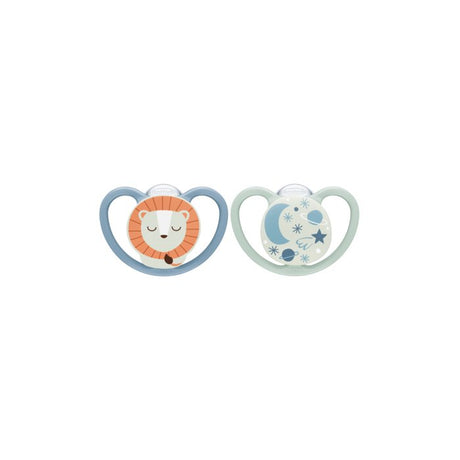 EAN 4008600430438 - NUK 10176327 chupete de niño Chupete clásico para bebés Ortodóntico Silicona Azul, Color menta imagen 1