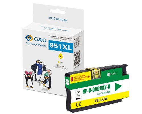 G&G Tintencartucho Compatible Con Hp 951xl Cn048ae Amarillo
