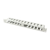 Kabelpanel 19" 1he, Con Cubierta, Gris Logilink