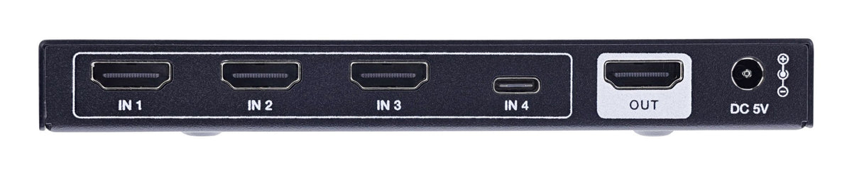 Inline Video Switch, 4x1 , Hdmi 8k/60hz, 3xhdmi + 1x Usb-C, 48gb/S
