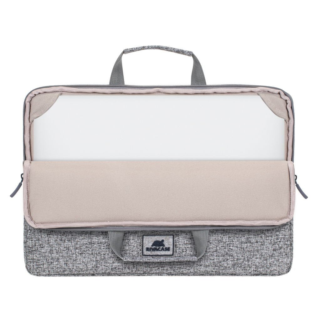 Rivacase 7915 Funda Para Portatil Gris Claro 13,3 Con Asas