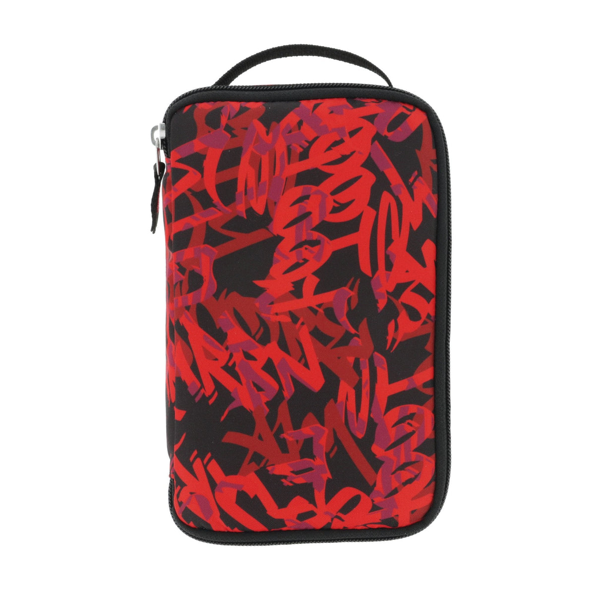 Herlitz 2 Go Graffiti Estuche Suave Poliéster Negro, Rojo