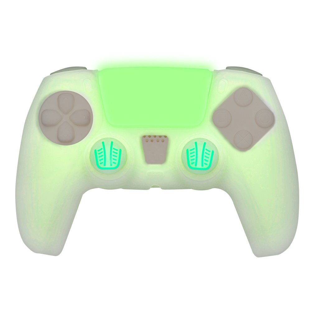Funda Silicona Blade Fr-Tec Custom Kit Glow In The Dark Para Mando Ps5  Verde