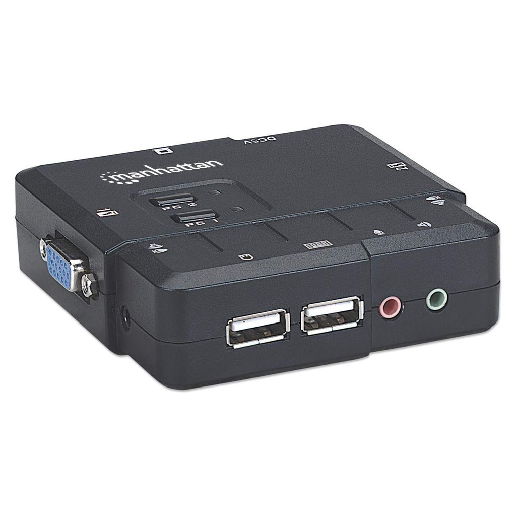 EAN 766623151252 - Manhattan 151252 interruptor KVM Negro imagen 2