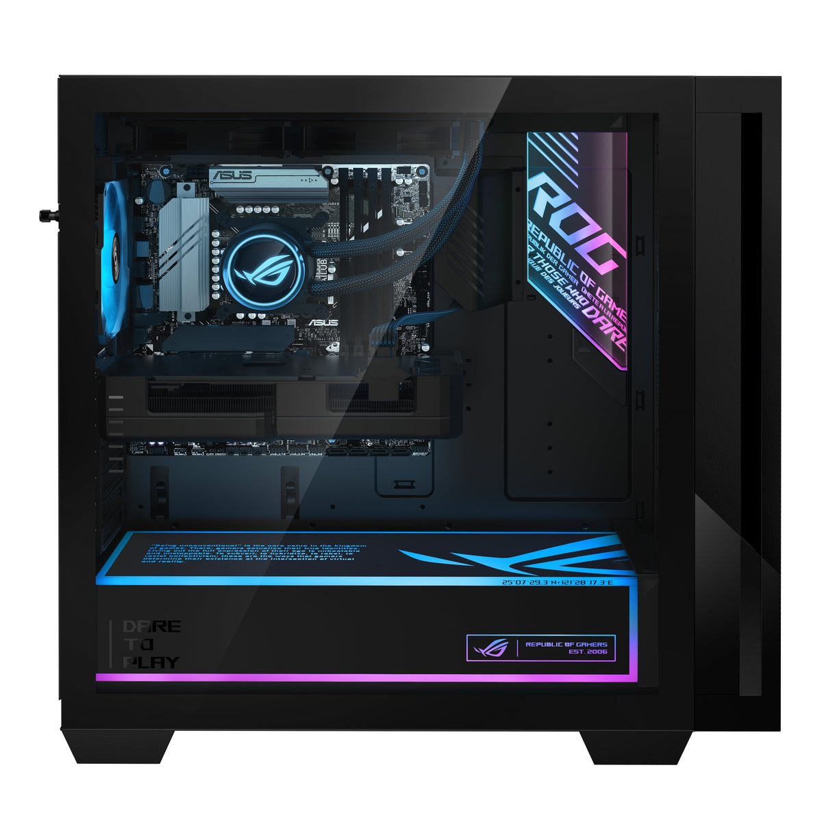 Pc Asus Rog G700 Tower Intel Core Ultra 5 225f 32 Gb Ddr5-Sdram Storage Ssd Ssd 1 Tb Nvidia Geforce Rtx 5070 On Board Graphics Not Available Wi-Fi Yes Bluetooth Yes Windows 11 Home 90pf0561-M02pn0