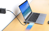Manhattan 190404 Base Para Portátil Y Replicador De Puertos Alámbrico Usb 3.2 Gen 2 (3.1 Gen 2) Type-C Gris